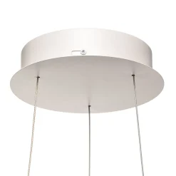 Arcchio LED-riippuvalaisin Albiona, valkoinen, 1 rengas, Ø 80 cm