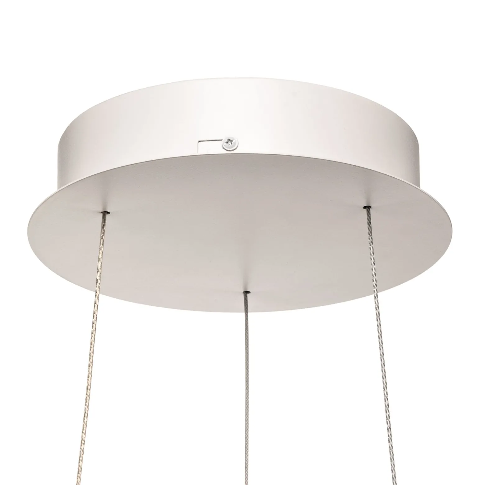 Arcchio LED-riippuvalaisin Albiona, valkoinen, 1 rengas, Ø 80 cm