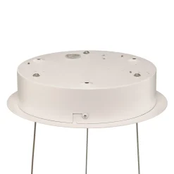 Arcchio LED-riippuvalaisin Albiona, valkoinen, 1 rengas, Ø 80 cm