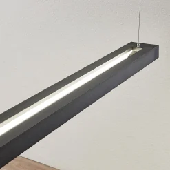 Arcchio LED-riippuvalaisin Cuna, 92 cm, musta, metallia