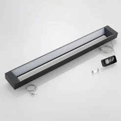 Arcchio LED-riippuvalaisin Cuna, 92 cm, musta, metallia