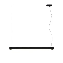 Arcchio LED-riippuvalaisin Cuna, 92 cm, musta, metallia