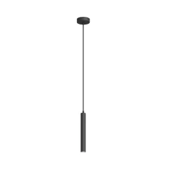 Arcchio LED-riippuvalaisin Franka, 1-valo, Ø 4 cm, musta