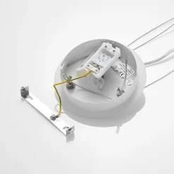 Arcchio LED-riippuvalaisin Noabelle, Ø 60 cm, valkoinen, metalli