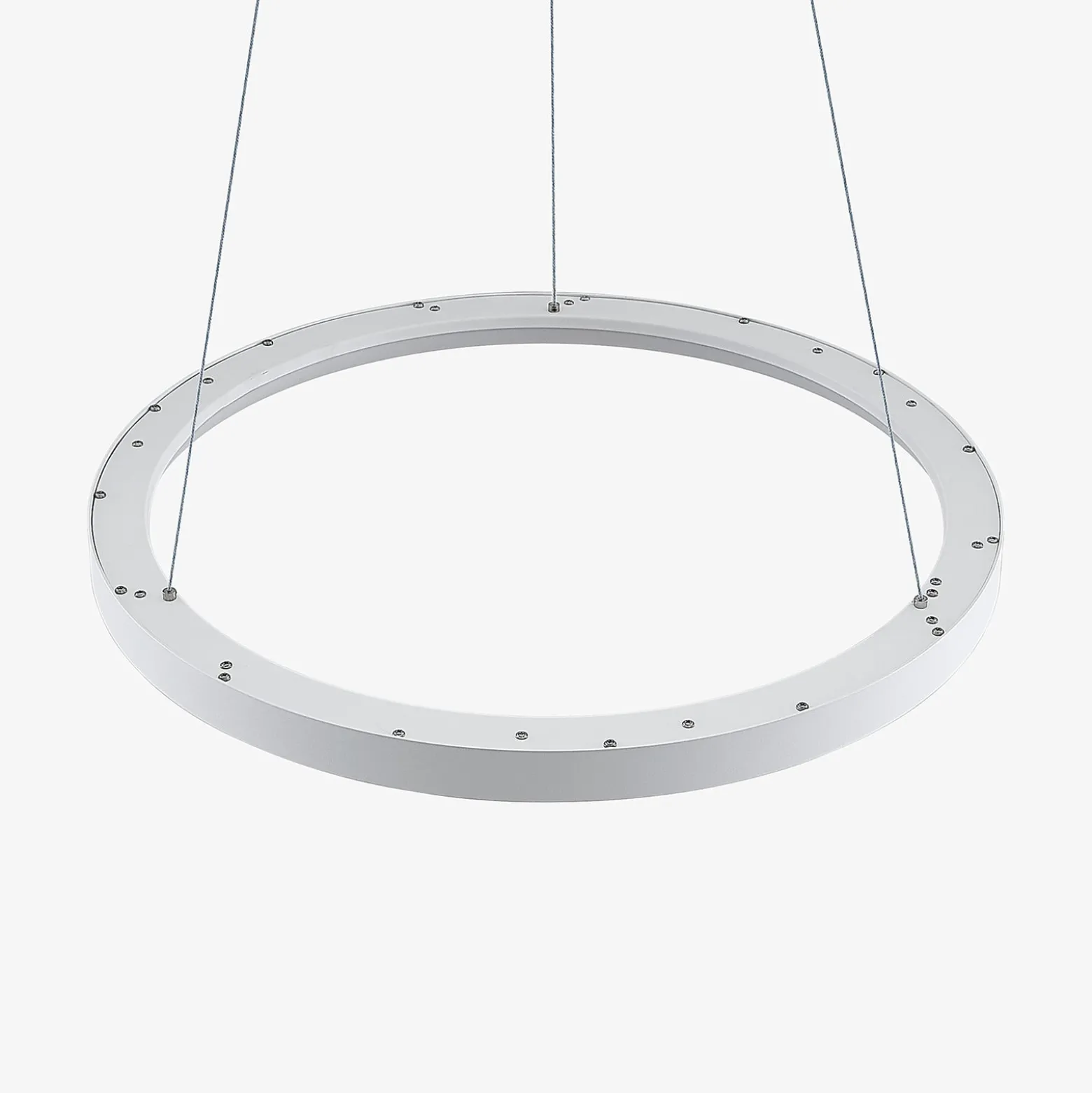 Arcchio LED-riippuvalaisin Vivy, Ø 58 cm, valkoinen, metalli