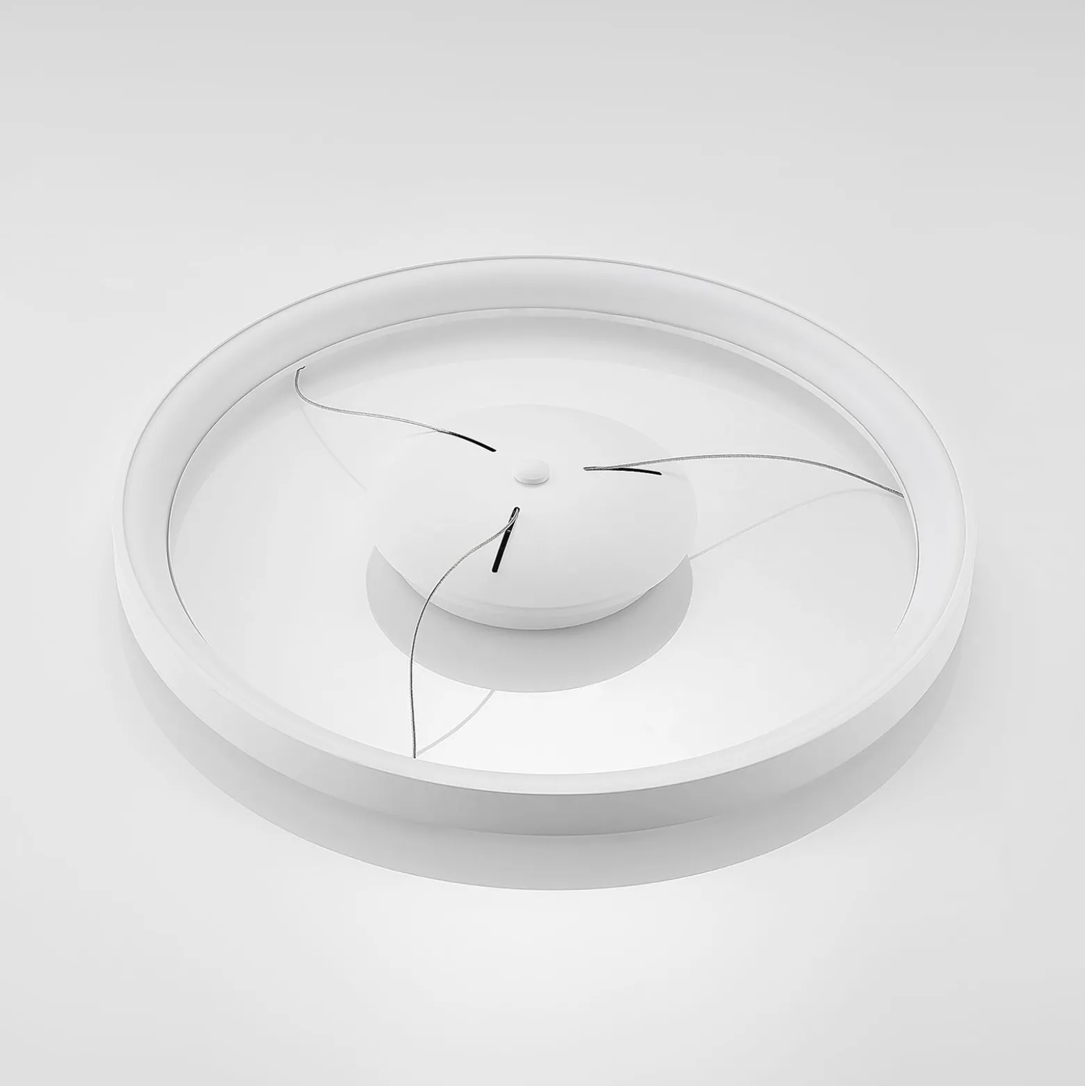 Arcchio LED-riippuvalaisin Vivy, Ø 58 cm, valkoinen, metalli