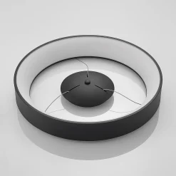 Arcchio LED-ripustusvalaisin Aleksi, Ø 60 cm, musta, metalli, CCT
