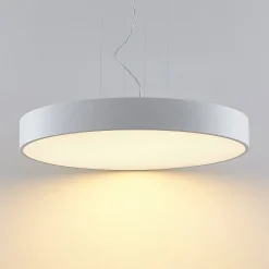 Arcchio LED-ripustusvalaisin Noabelle, Ø 80 cm, valkoinen, metallia