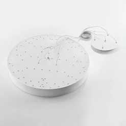Arcchio LED-ripustusvalaisin Noabelle, Ø 80 cm, valkoinen, metallia