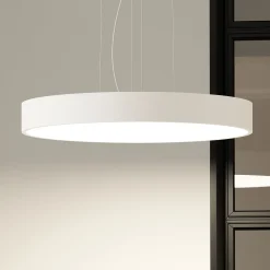 Arcchio LED-ripustusvalaisin Noabelle, Ø 80 cm, valkoinen, metallia