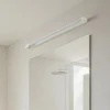 Arcchio LED-seinävalaisin Jora, 90 cm, valkoinen, kääntyvä, IP44