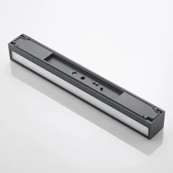 Arcchio LED-seinävalaisin Lengo, 50 cm, 2-lamppuinen, antrasiitti, CCT