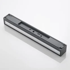 Arcchio LED-seinävalaisin Lengo, 50 cm, 2-lamppuinen, antrasiitti, CCT