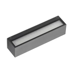Arcchio LED-seinävalaisin Lengo, 25 cm, 2-lamppuinen, antrasiitti, CCT