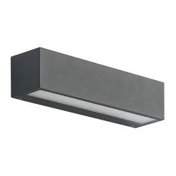 Arcchio LED-seinävalaisin Lengo, 25 cm, 1-lamppuinen, antrasiitti, CCT