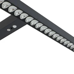 Arcchio LED-toimiston lattiavalaisin Jolinda, T-muoto, musta, 4000 K