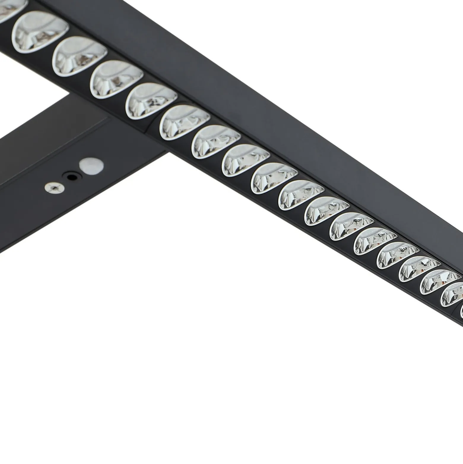Arcchio LED-toimiston lattiavalaisin Jolinda, T-muoto, musta, 4000 K