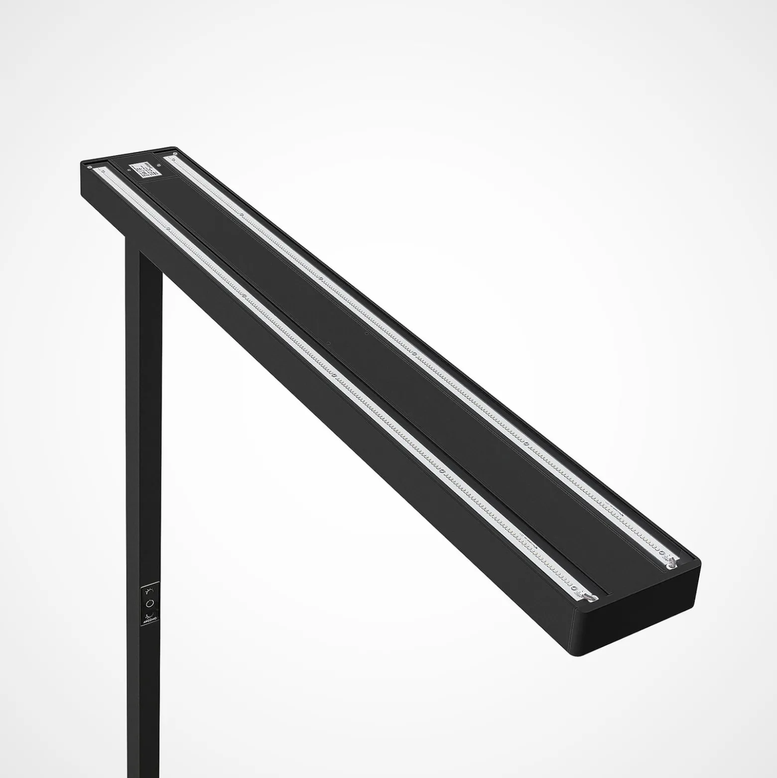 Arcchio LED toimistovalaisin Susi, 2 kpl, musta, sensori