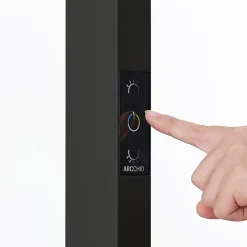 Arcchio LED toimistovalaisin Susi, 2 kpl, musta, sensori