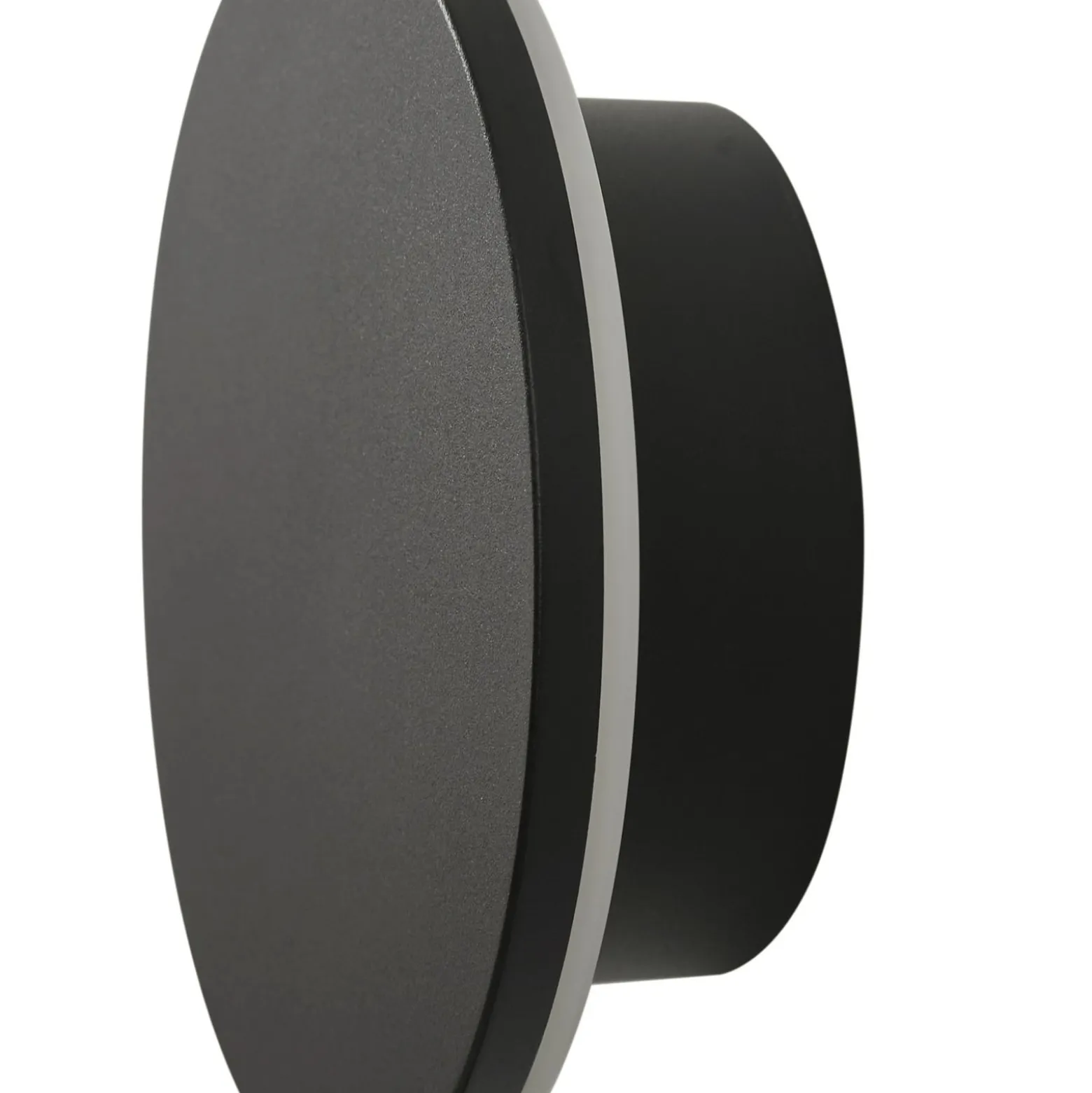 Arcchio LED-ulkoseinälamppu Gravo, Ø 16 cm, musta, IP65