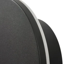 Arcchio LED-ulkoseinälamppu Gravo, Ø 16 cm, musta, IP65