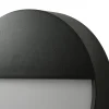 Arcchio LED-ulkoseinälamppu Gravo, halkaisija 25 cm, musta, IP65