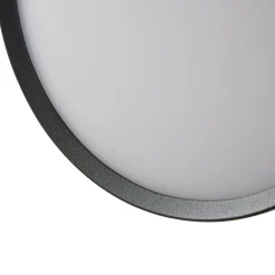 Arcchio LED-ulkoseinälamppu Gravo, halkaisija 25 cm, musta, IP65