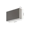 Arcchio LED-ulkoseinälamppu Karline, 1060 lm, ruostumaton teräs, IP65