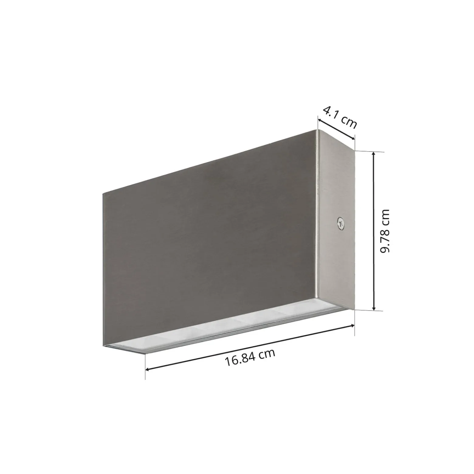 Arcchio LED-ulkoseinälamppu Karline, 1060 lm, ruostumaton teräs, IP65