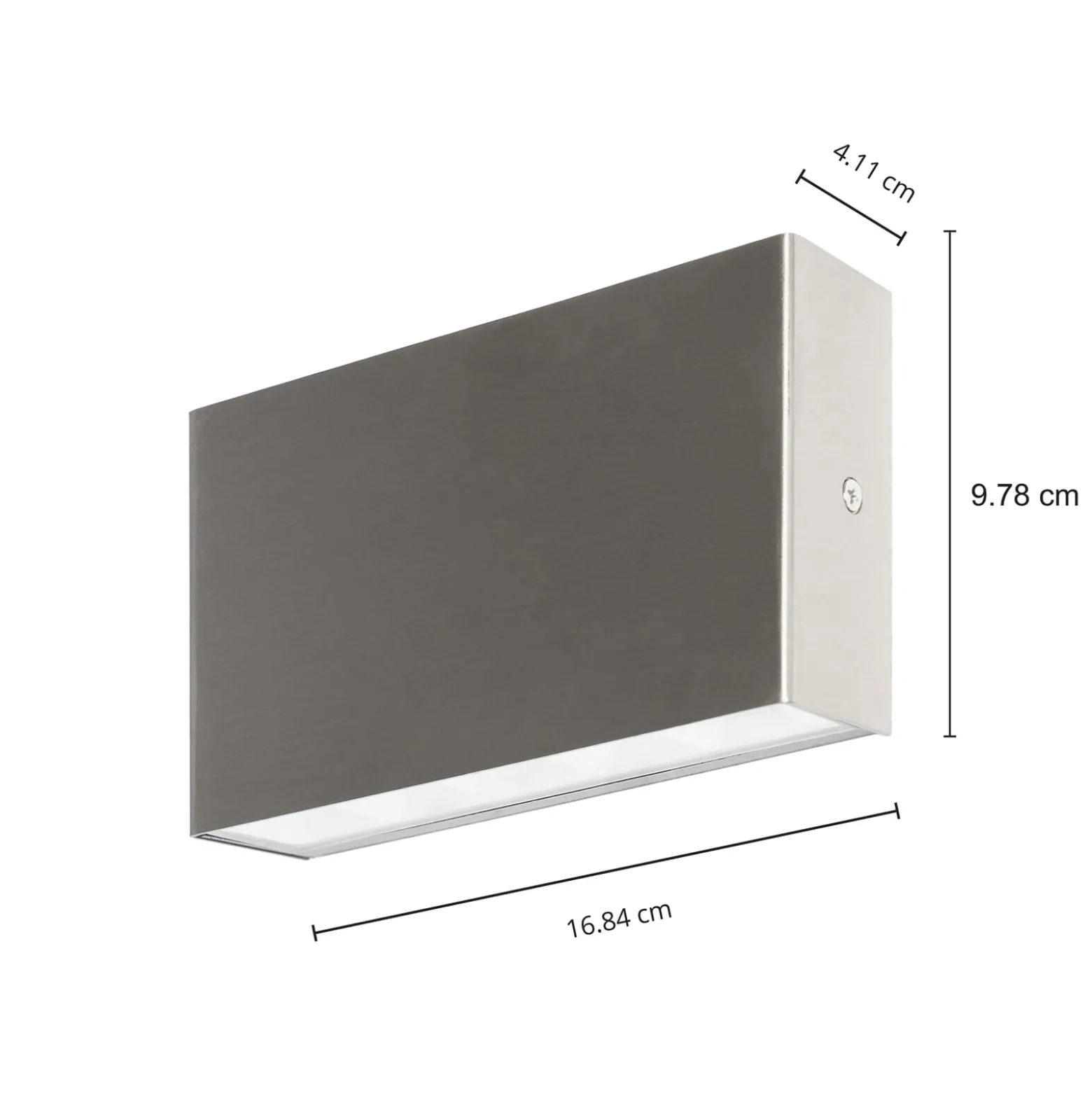 Arcchio LED-ulkoseinälamppu Karline, 1060 lm, ruostumaton teräs, IP65