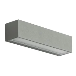 Arcchio LED-ulkoseinälamppu Lengo, 25 cm, 1-lamppuinen, harmaa, CCT