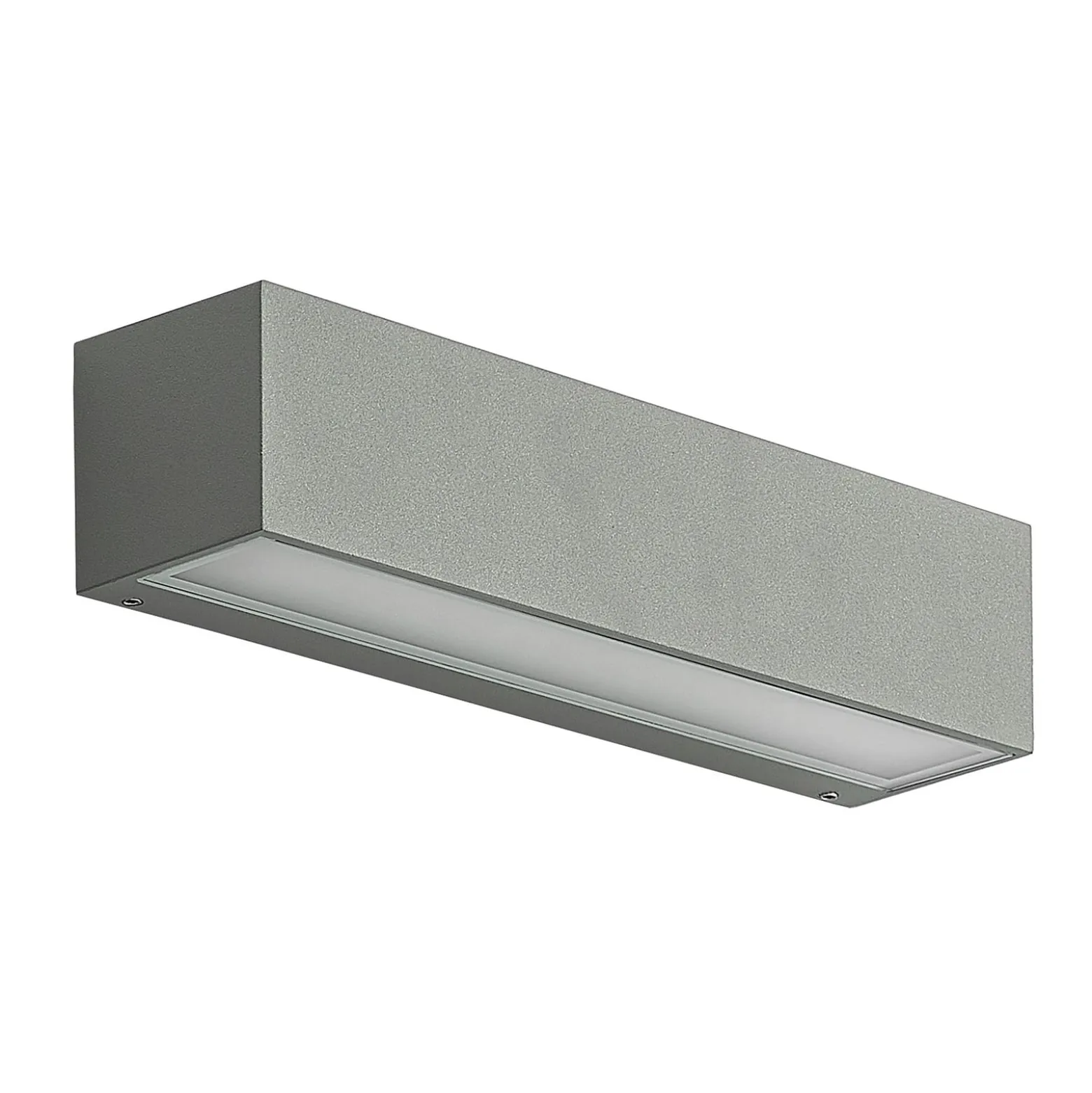 Arcchio LED-ulkoseinälamppu Lengo, 25 cm, 1-lamppuinen, harmaa, CCT