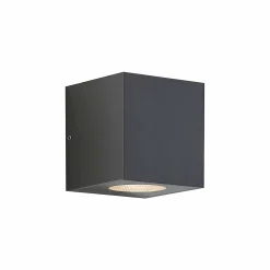 Arcchio LED-ulkoseinälamppu Tassnim, 2-lamppuinen, antrasiitti, IP65