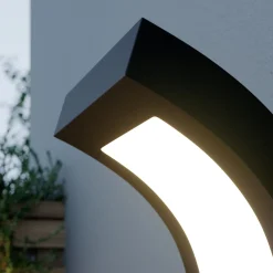 Arcchio LED-ulkoseinävalaisin Advik, IP65, antrasiitti, metallia