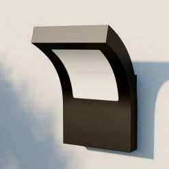 Arcchio LED-ulkoseinävalaisin Advik, IP65, antrasiitti, metallia