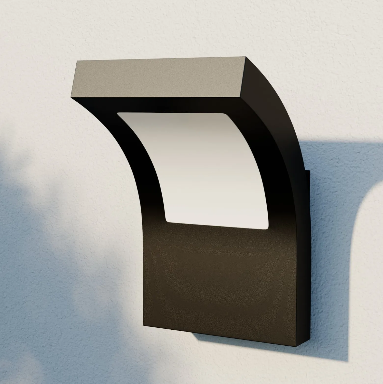 Arcchio LED-ulkoseinävalaisin Advik, IP65, antrasiitti, metallia