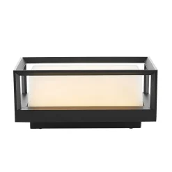 Arcchio LED-ulkoseinävalaisin Ismera, antrasiitti/opaali, IP65