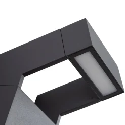 Arcchio LED-ulkoseinävalaisin Kovato, tummanharmaa, IP65