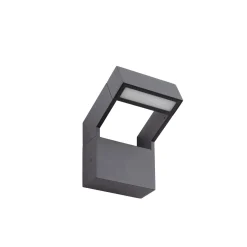 Arcchio LED-ulkoseinävalaisin Kovato, tummanharmaa, IP65