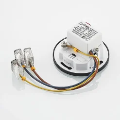 Arcchio LED uppoasennusvalaisin Vexi, Ø 7,5 cm, musta, alumiini, CCT