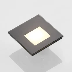 Arcchio LED uppoasennusvalaisin Vexi, 7,8 cm x 7,8 cm, musta, CCT
