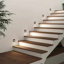 Arcchio LED uppoasennusvalaisin Vexi, 7,8 cm x 7,8 cm, musta, CCT