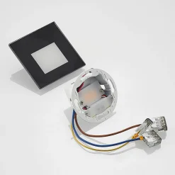 Arcchio LED uppoasennusvalaisin Vexi, 7,8 cm x 7,8 cm, musta, CCT