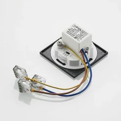 Arcchio LED uppoasennusvalaisin Vexi, 7,5 cm x 7,5 cm, musta, CCT