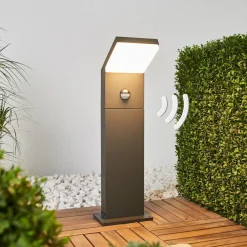 Arcchio LED-valaisin Yolena, anturi, 60 cm, antrasiittipunainen