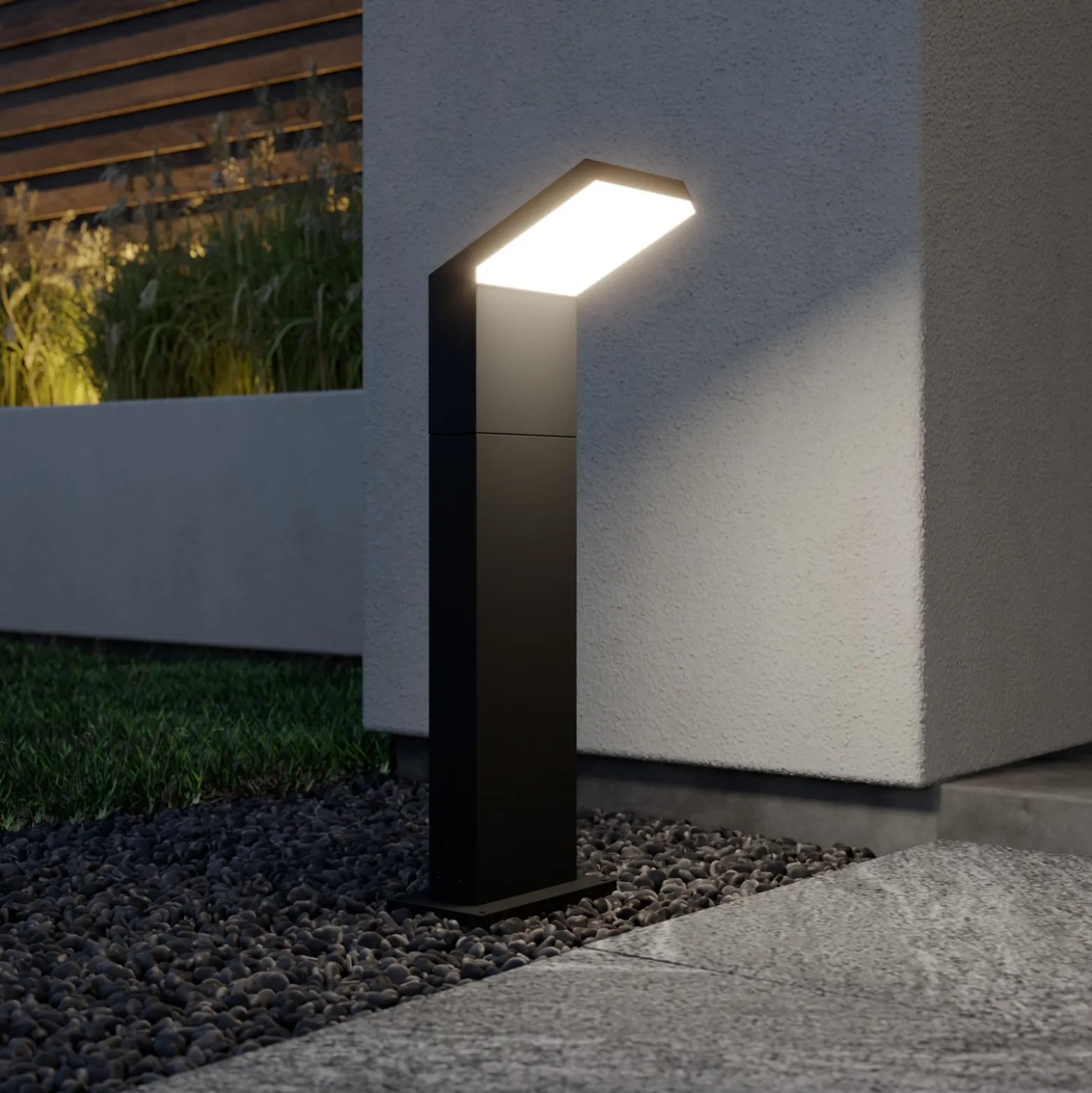 Arcchio LED-valaisin Yolena, 60 cm, antrasiitti, alumiinia