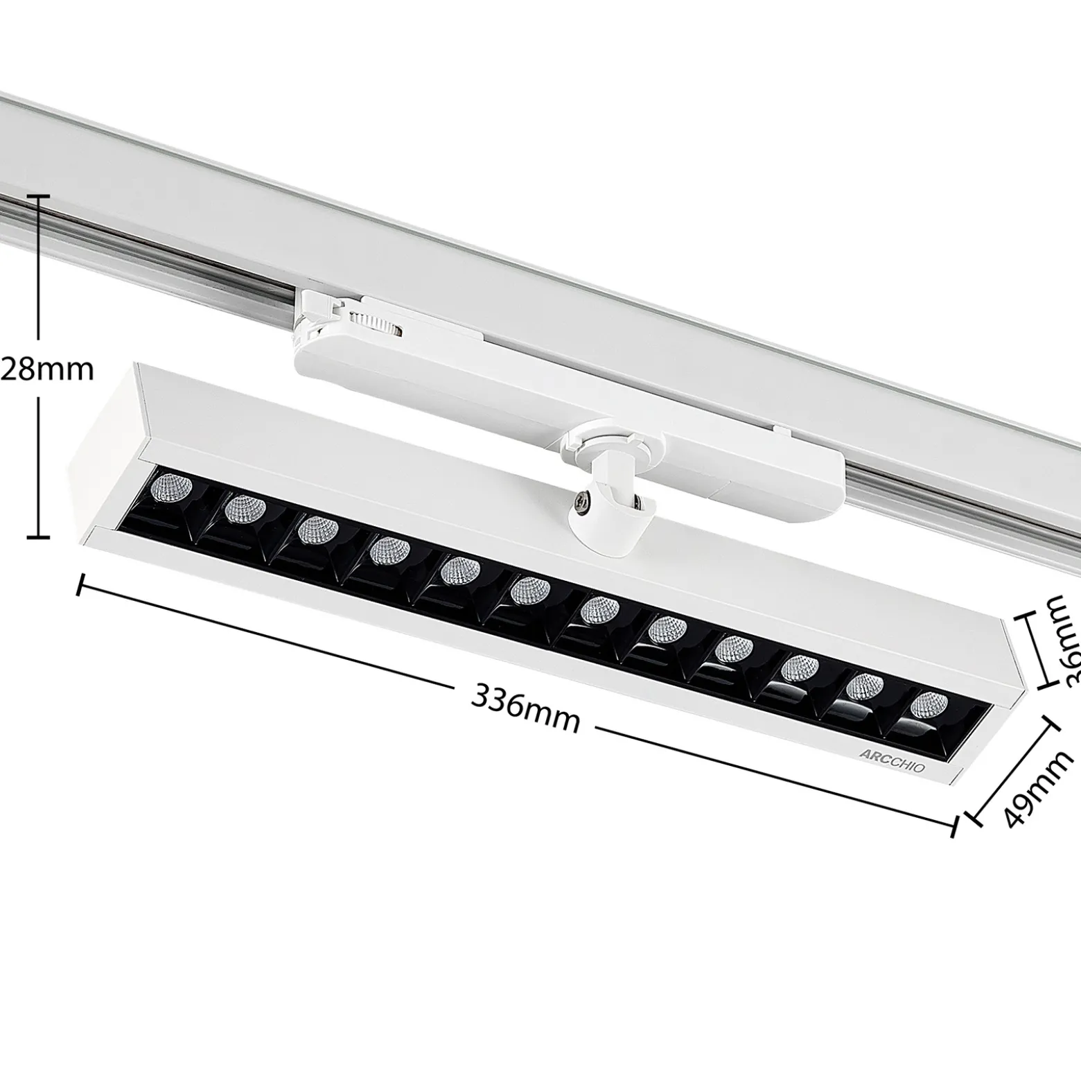 Arcchio Millay LED-kiskovalaisin valkoinen 3000K