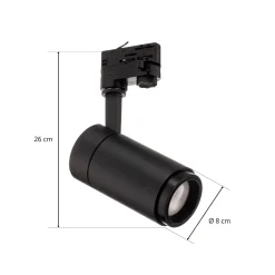 Arcchio Nanna LED-kiskospotti musta 4000K 21W