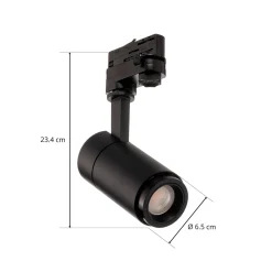 Arcchio Nanna LED-kiskospotti musta 3000K 12W