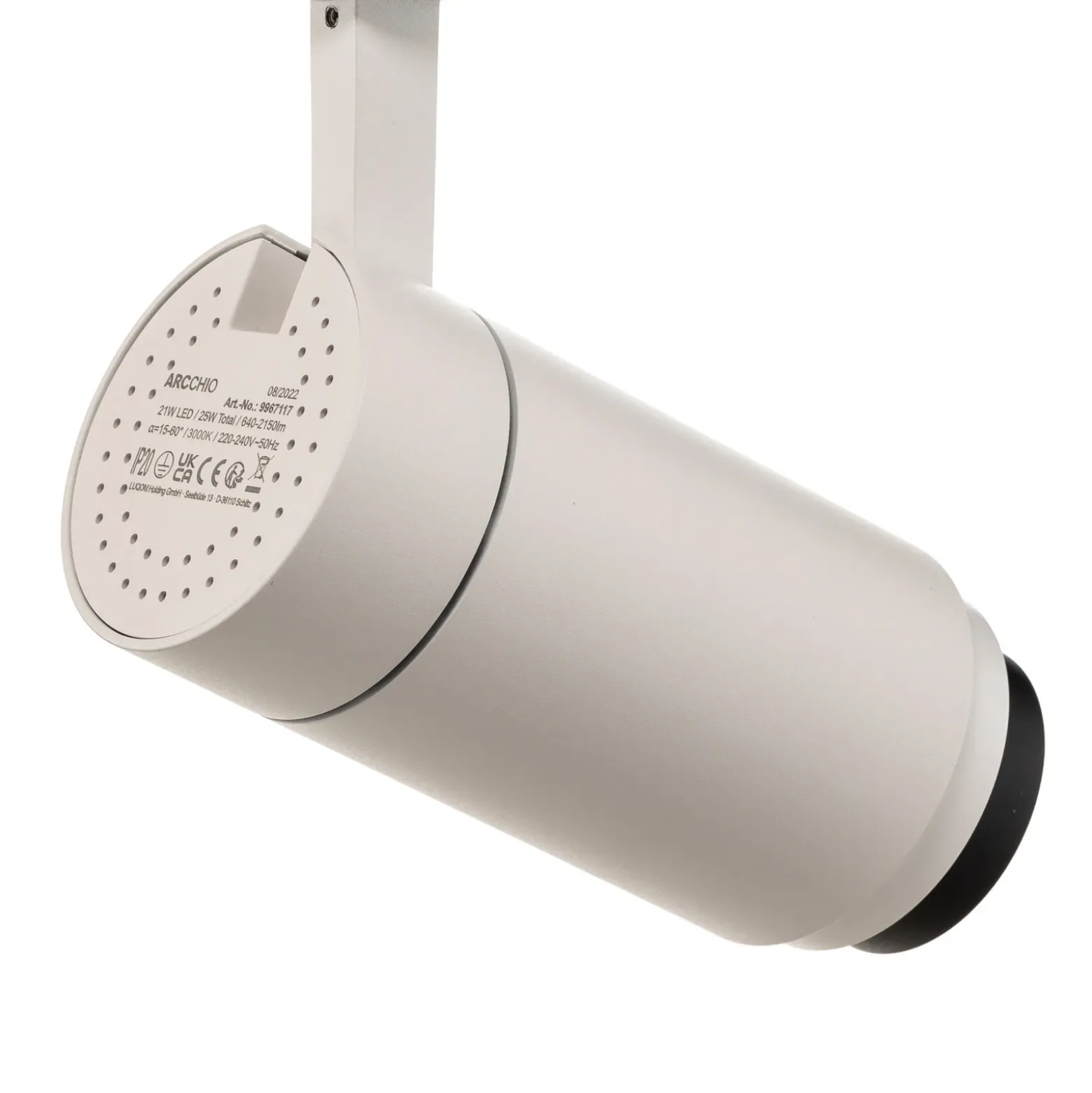 Arcchio Nanna LED-kiskovalaisin, valkoinen, 3000K, 21W